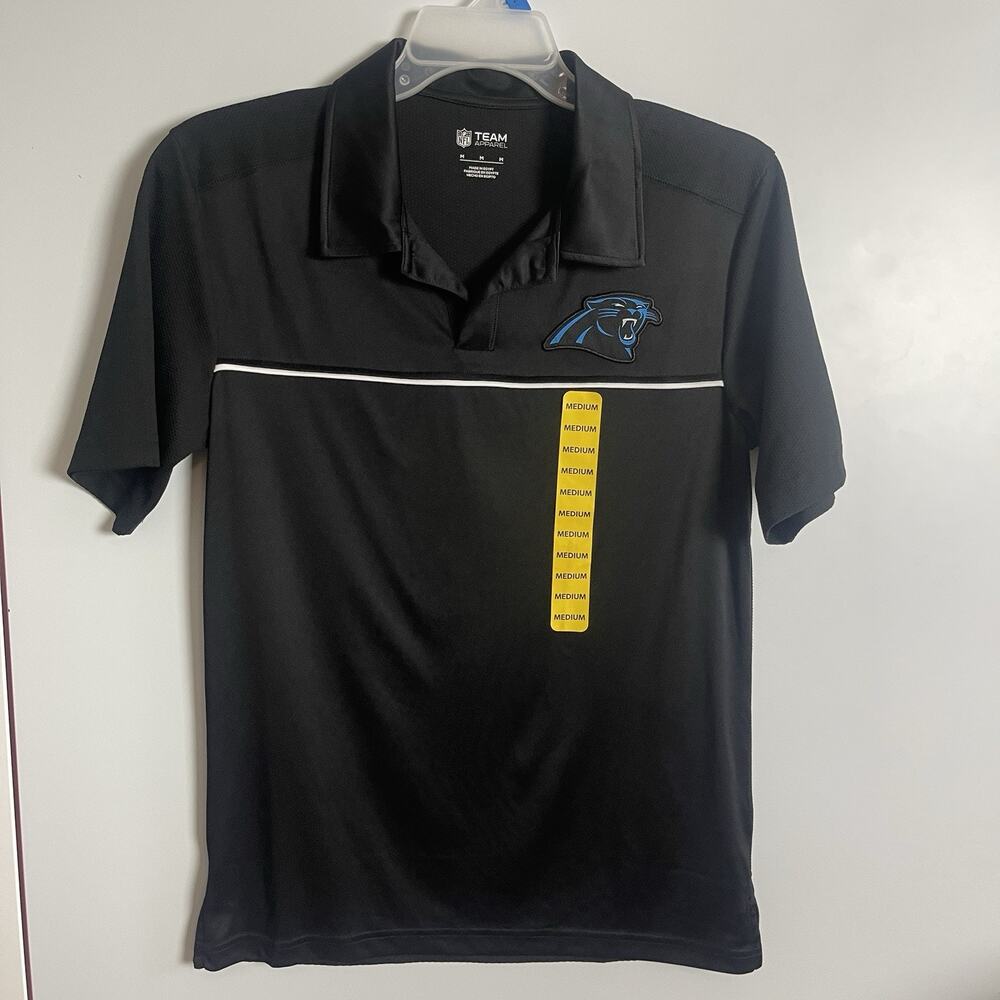 Carolina Panthers‎ NFL Pipe Lockup Performance Golf Polo (Men's Medium) Black